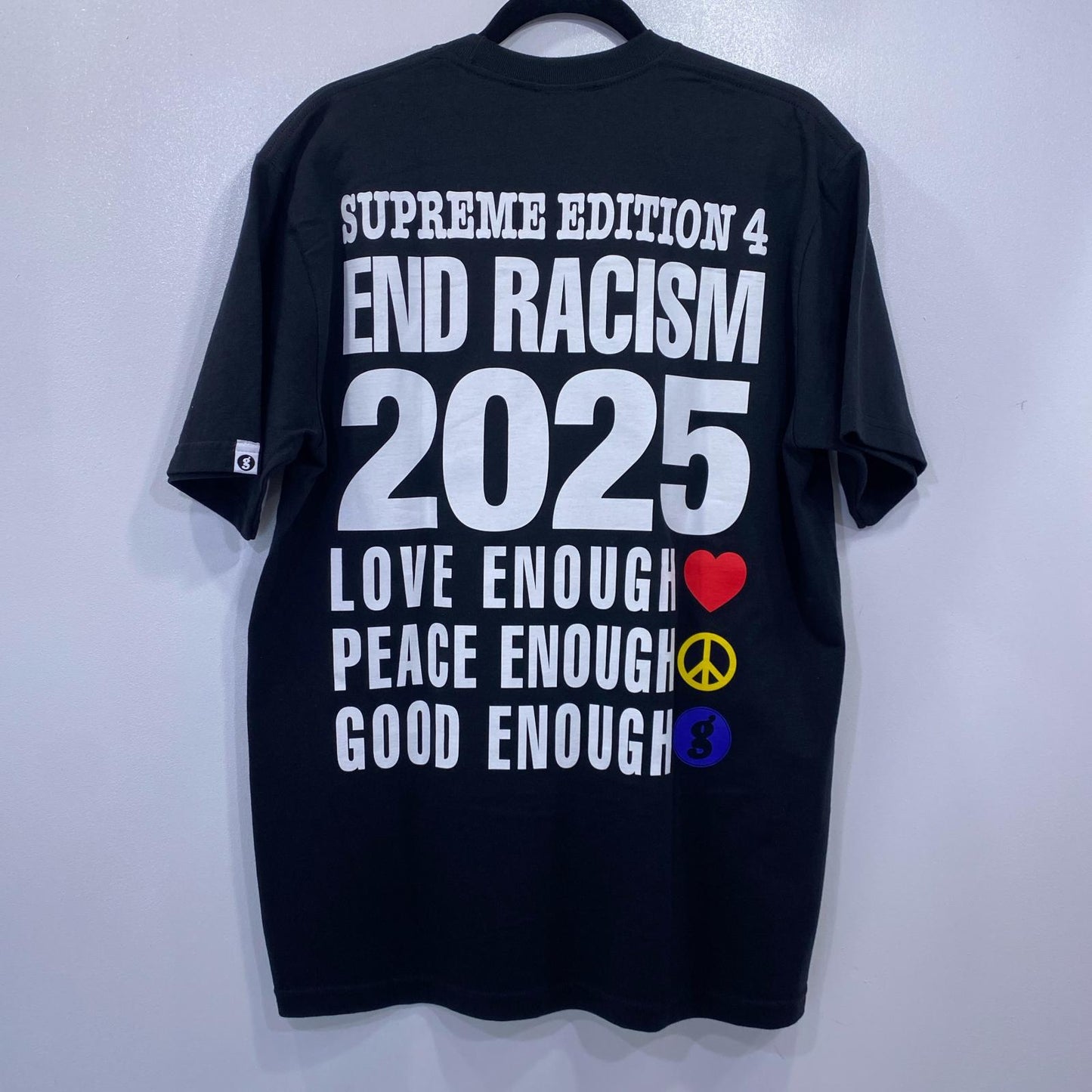 Supreme | シュプリーム GOODENOUGH END RACISM TEE 半袖Ｔシャツ 2025S/S ブラック サイズ：M【姫路東店】