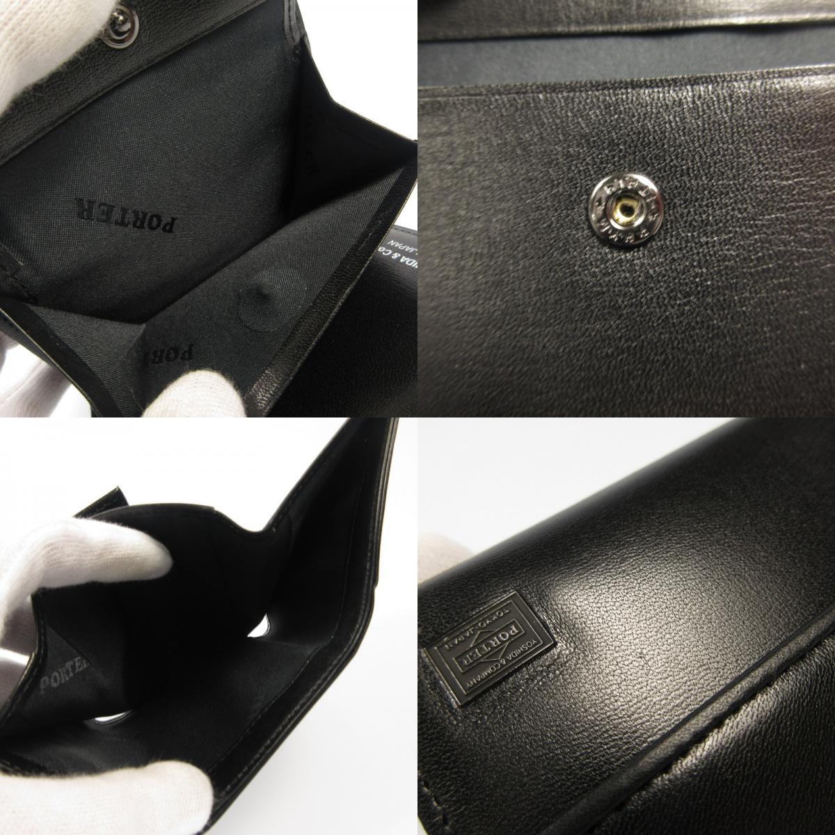 PORTER | ポーター PLUME コンパクトウォレット 179-03874 ブラック【姫路東店】