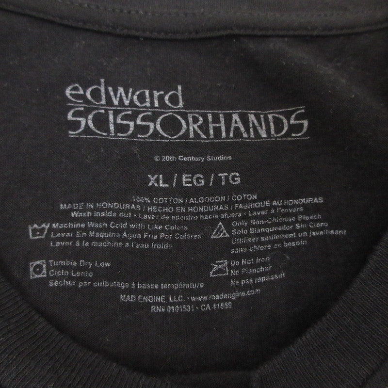 Edward Scissorhands エドワードシザーハンズ 半袖Ｔシャツ ブラック サイズ：XL【姫路東店】