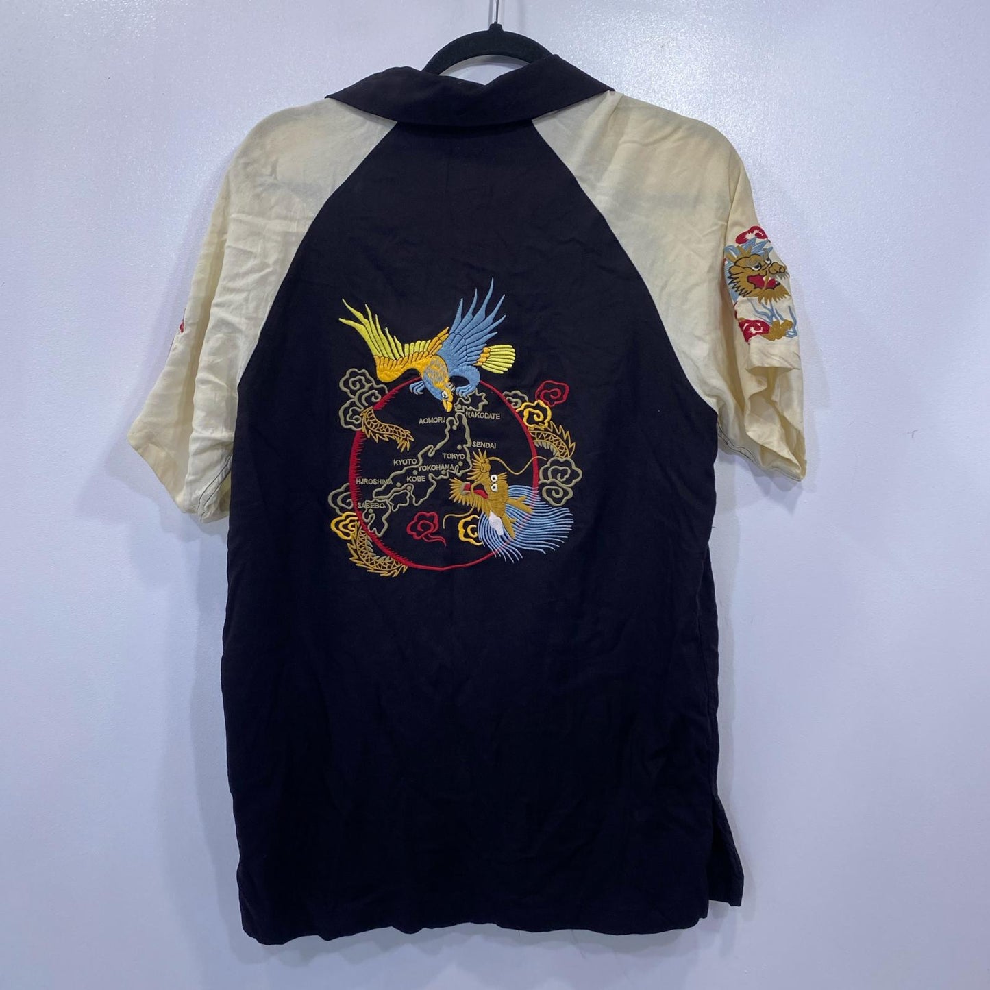 HOUSTON | ヒューストン 飛有棲屯 半袖シャツ ブラック【姫路東店】