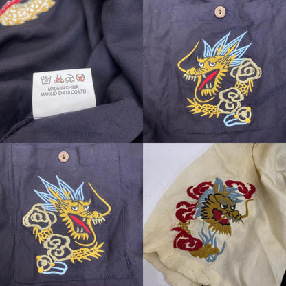 HOUSTON | ヒューストン 飛有棲屯 半袖シャツ ブラック【姫路東店】