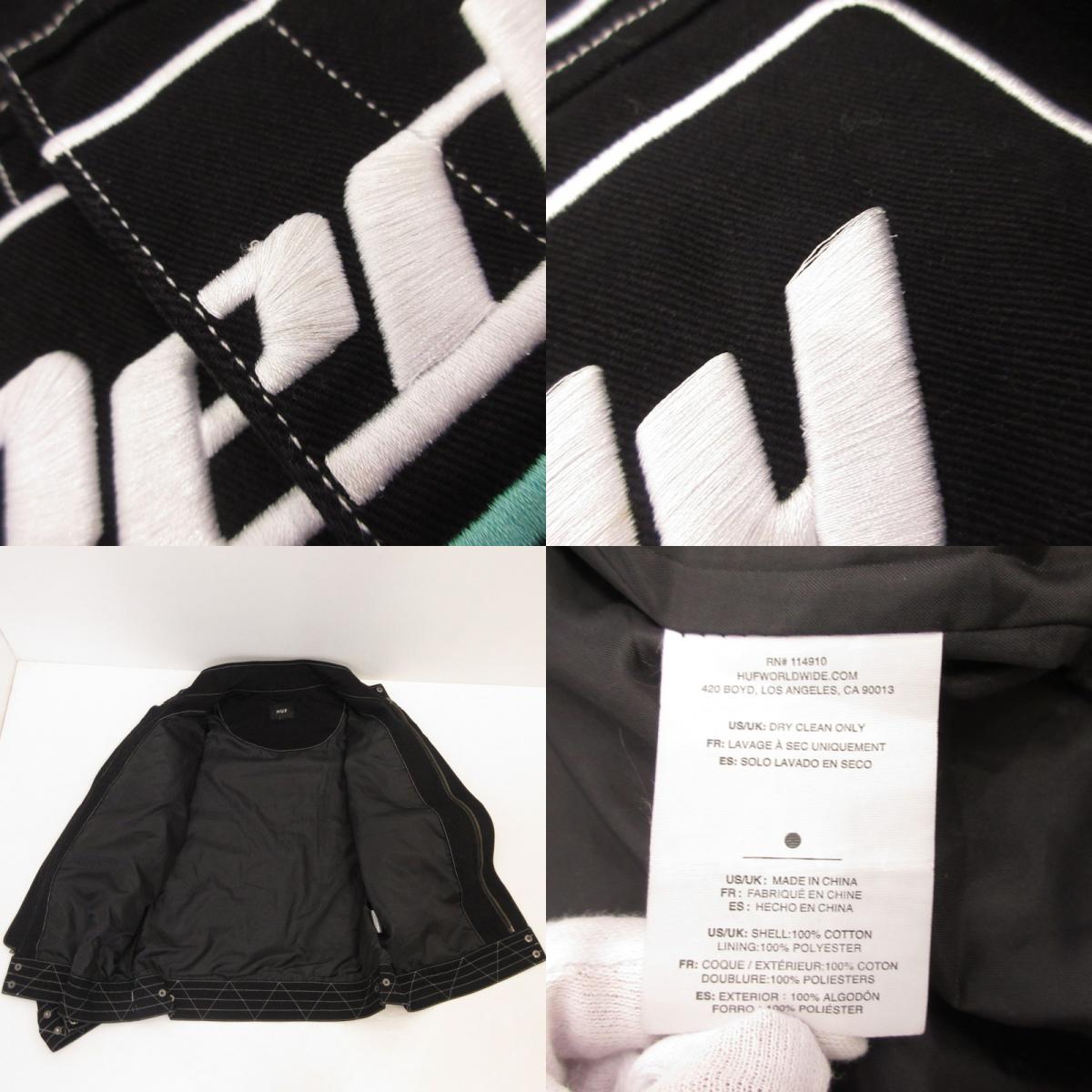 HUF | ハフ RACING TEAM JACKET ライダースジャケット JK00421 ×GREDDY ブラック サイズ：M【姫路東店】