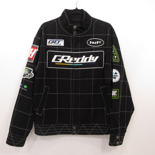 HUF | ハフ RACING TEAM JACKET ライダースジャケット JK00421 ×GREDDY ブラック サイズ：M【姫路東店】