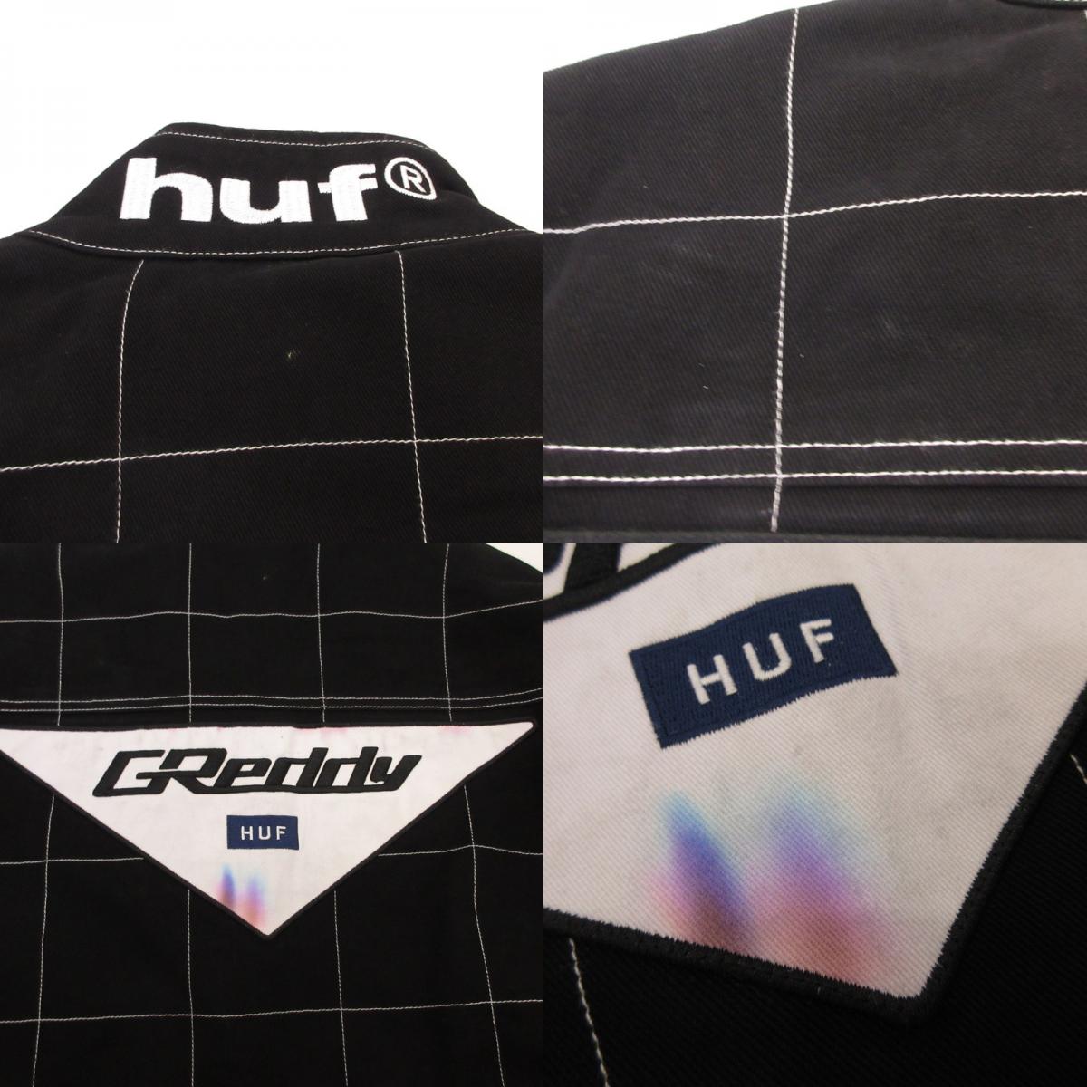HUF | ハフ RACING TEAM JACKET ライダースジャケット JK00421 ×GREDDY ブラック サイズ：M【姫路東店】