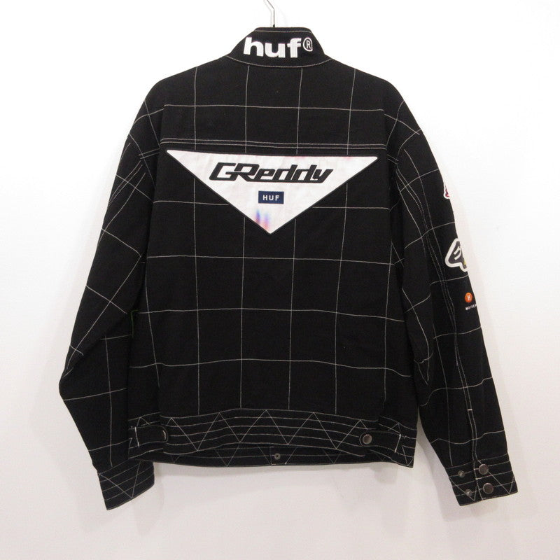 HUF | ハフ RACING TEAM JACKET ライダースジャケット JK00421 ×GREDDY ブラック サイズ：M【姫路東店】