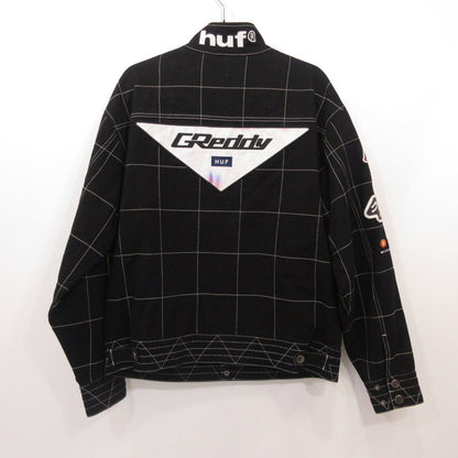 HUF | ハフ RACING TEAM JACKET ライダースジャケット JK00421 ×GREDDY ブラック サイズ：M【姫路東店】