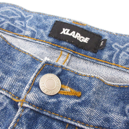 X-LARGE | エクストララージ ALLOVER CIRCLE XL DENIM PANTS デニムパンツ 101234031015 ブルー サイズ：30【姫路東店】