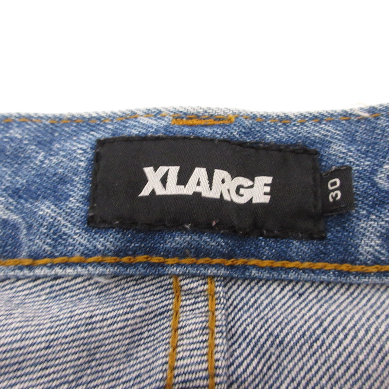 X-LARGE | エクストララージ ALLOVER CIRCLE XL DENIM PANTS デニムパンツ 101234031015 ブルー サイズ：30【姫路東店】