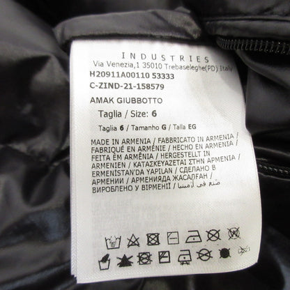 MONCLER | モンクレール AMAK ダウンベスト H20911A00110 2021A/W サイズ:6 ブラック【姫路東店】
