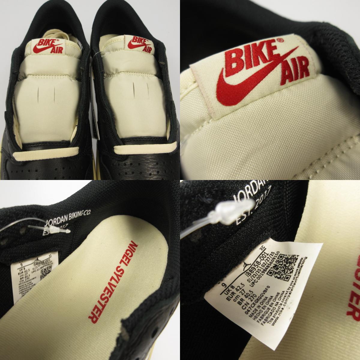 NIKE | ナイキ AIR JORDAN 1 LOW OG BETTER WITH TIME スニーカー IB8958-001 ×Nigel Sylvester　2025S/S ブラック 27cm【姫路東店】