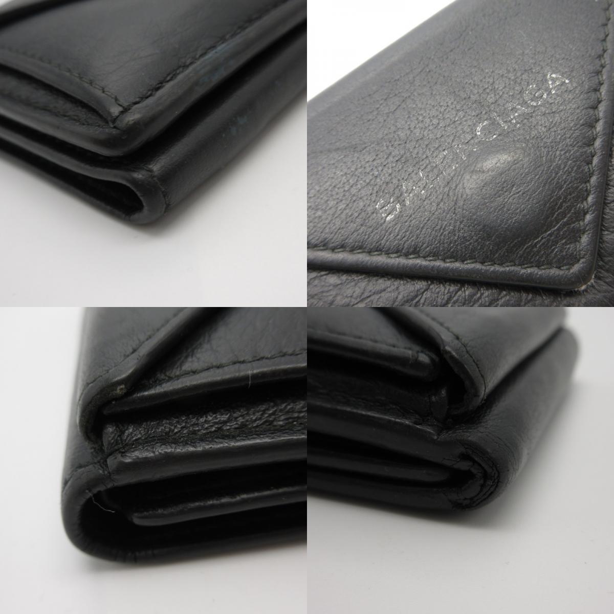BALENCIAGA | バレンシアガ ペーパー コンパクトウォレット 391446 ブラック【姫路東店】