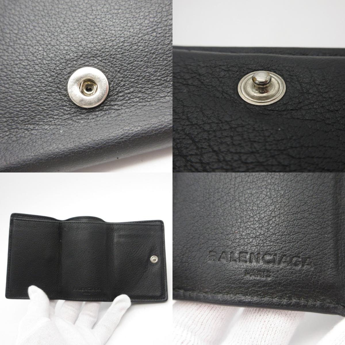 BALENCIAGA | バレンシアガ ペーパー コンパクトウォレット 391446 ブラック【姫路東店】