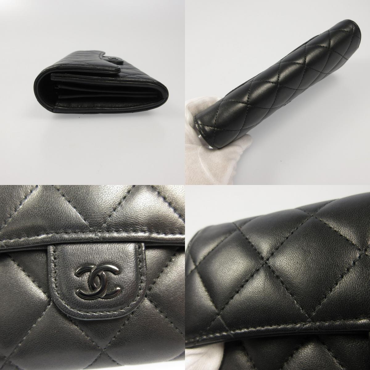 CHANEL | シャネル 二つ折り財布 AP0241 So Black 【姫路東店】