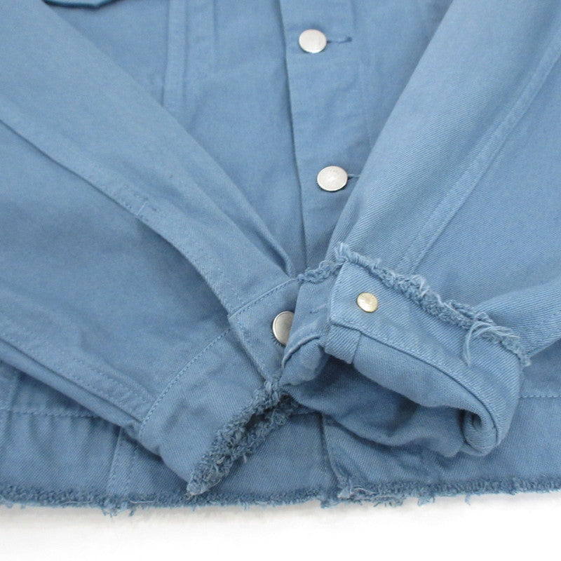 YOKE | ヨーク CUT-OFF WIDE DENIM TRUCKER JACKET デニム YK23SS0470B 2023S/S ブルー サイズ：2【姫路東店】