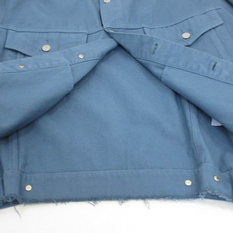 YOKE | ヨーク CUT-OFF WIDE DENIM TRUCKER JACKET デニム YK23SS0470B 2023S/S ブルー サイズ：2【姫路東店】