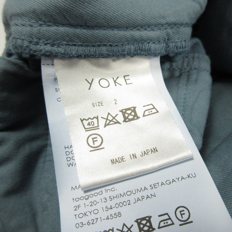 YOKE | ヨーク BELTED WIDE-LEGGED DENIM TROUSERS デニムパンツ YK23SS0471P 2023S/S ブルー サイズ：2【姫路東店】