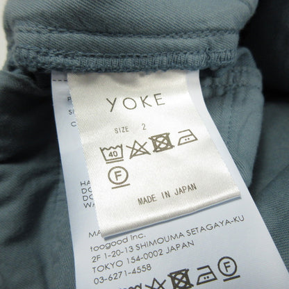 YOKE | ヨーク BELTED WIDE-LEGGED DENIM TROUSERS デニムパンツ YK23SS0471P 2023S/S ブルー サイズ：2【姫路東店】
