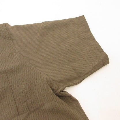 STABRIDGE スタブリッジ DotAir OPEN COLLAR S/S SHIRTS 半袖シャツ カーキ サイズ：L【姫路東店】