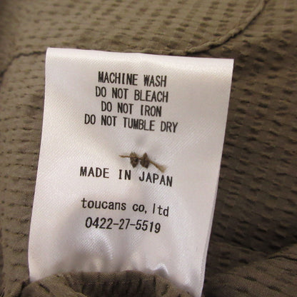 STABRIDGE スタブリッジ DotAir OPEN COLLAR S/S SHIRTS 半袖シャツ カーキ サイズ：L【姫路東店】