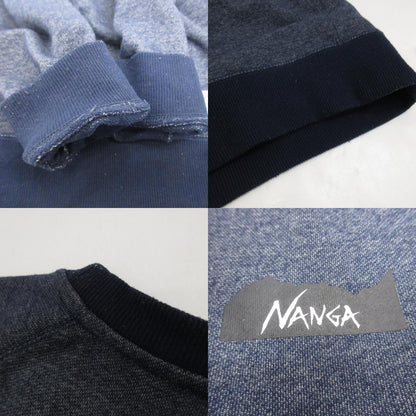 NANGA | ナンガ ECO HYBRID MINI BOX LOGO EMBROIDERY SWEAT スウェット 2-0630-5-53-601 NOLLEY'S goodman別注 ブルー サイズ：M【姫路東店】