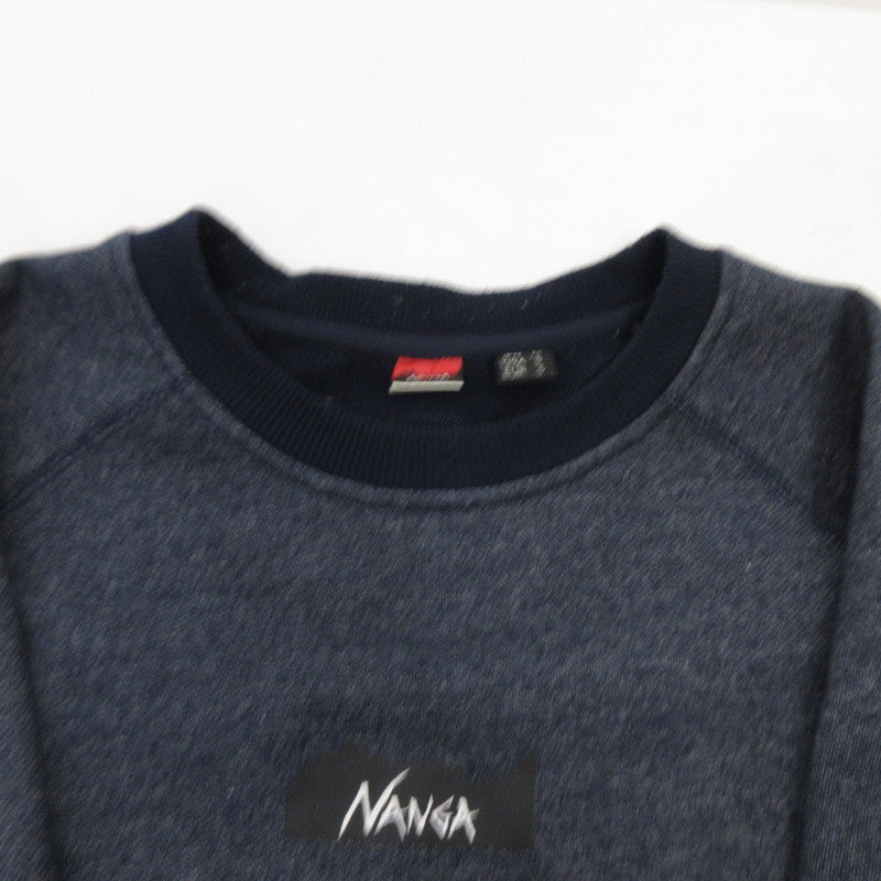 NANGA | ナンガ ECO HYBRID MINI BOX LOGO EMBROIDERY SWEAT スウェット 2-0630-5-53-601 NOLLEY'S goodman別注 ブルー サイズ：M【姫路東店】