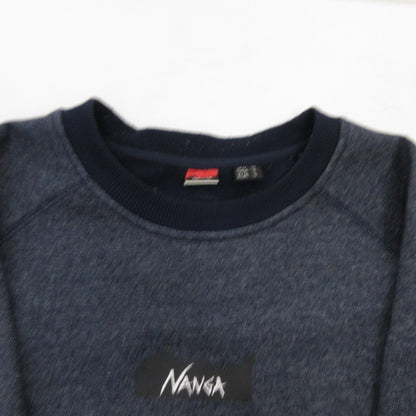 NANGA | ナンガ ECO HYBRID MINI BOX LOGO EMBROIDERY SWEAT スウェット 2-0630-5-53-601 NOLLEY'S goodman別注 ブルー サイズ：M【姫路東店】