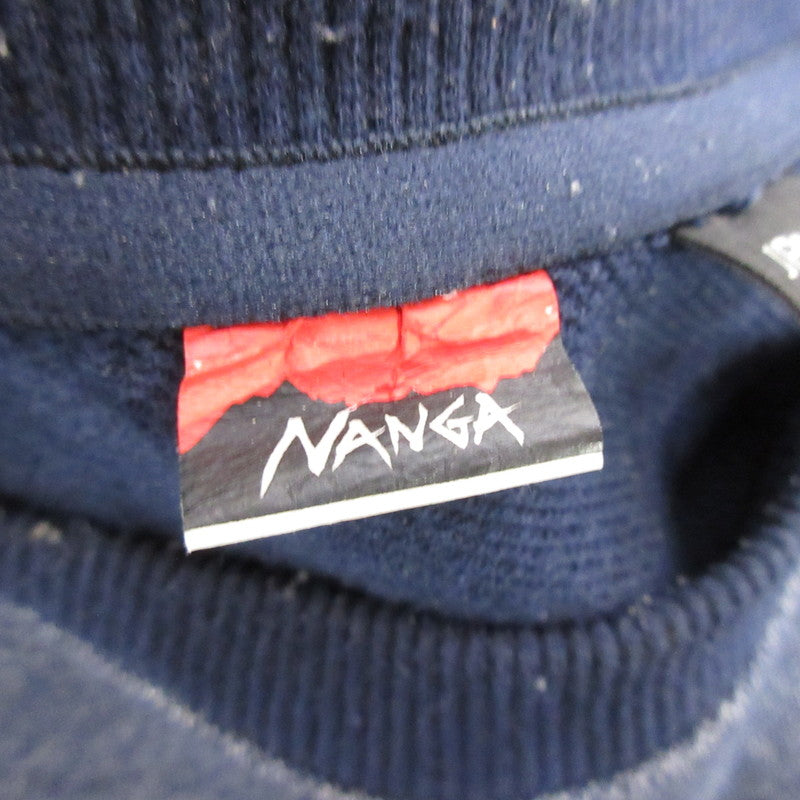 NANGA | ナンガ ECO HYBRID MINI BOX LOGO EMBROIDERY SWEAT スウェット 2-0630-5-53-601 NOLLEY'S goodman別注 ブルー サイズ：M【姫路東店】