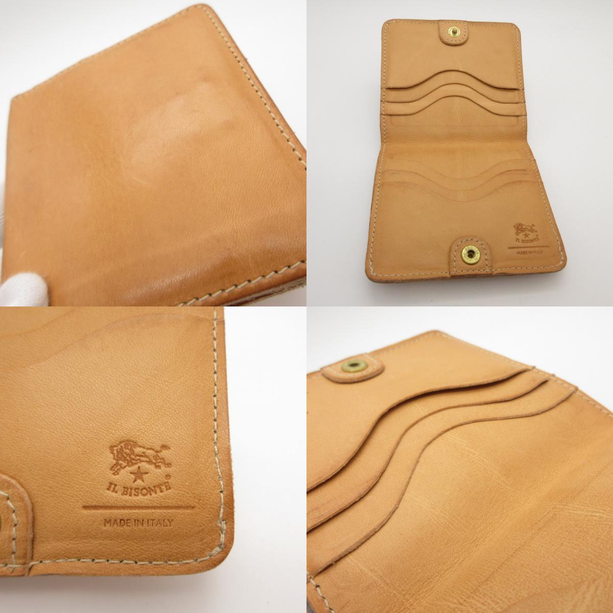 IL BISONTE | イルビゾンテ 二つ折り財布 54242309141 ベージュ【姫路東店】