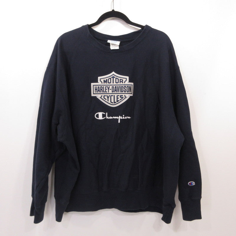Champion | チャンピオン REVERSE WEAVE スウェット GF70 ×HARLEY-DAVIDSON　ｻｲｽﾞ:2XL ネイビー【姫路東店】
