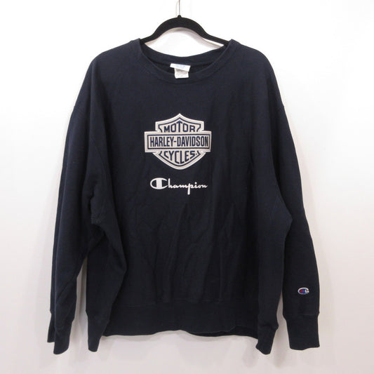 Champion | チャンピオン REVERSE WEAVE スウェット GF70 ×HARLEY-DAVIDSON　ｻｲｽﾞ:2XL ネイビー【姫路東店】
