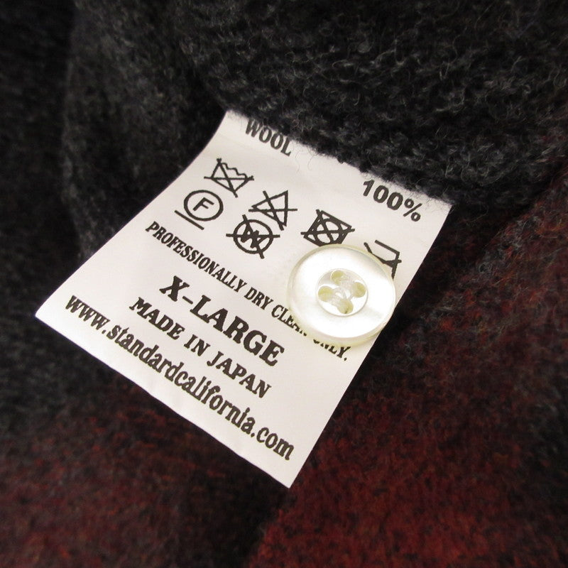 STANDARD CALIFORNIA | スタンダードカリフォルニア SD WOOL CHECK SHIRTS 長袖シャツ サイズ：XL【姫路東店】