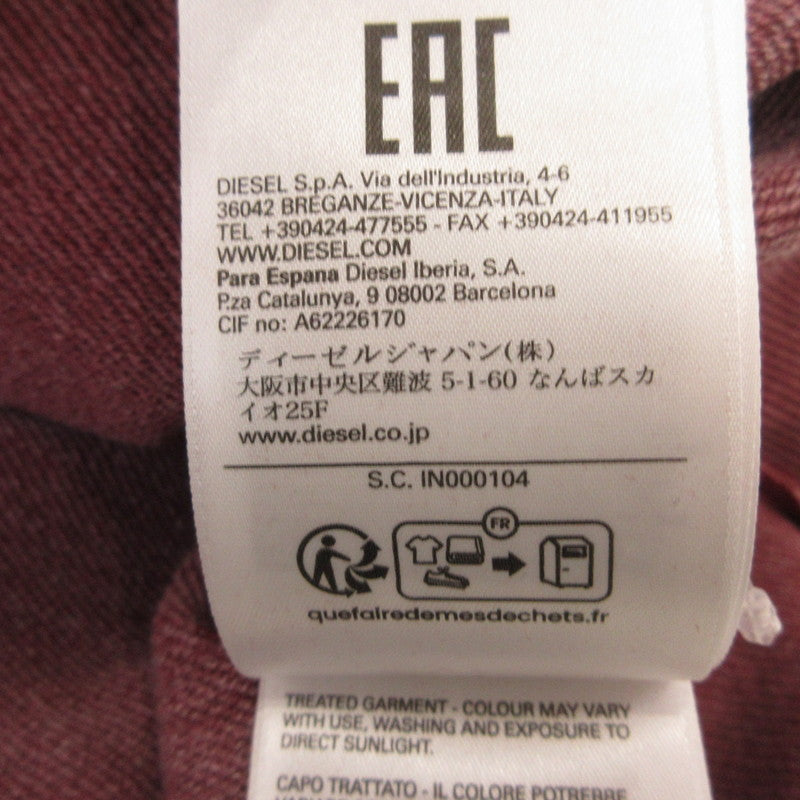 DIESEL | ディーゼル S-GINN-HOOD-L1 パーカー A104310IJAT レッド サイズ：XL【姫路東店】