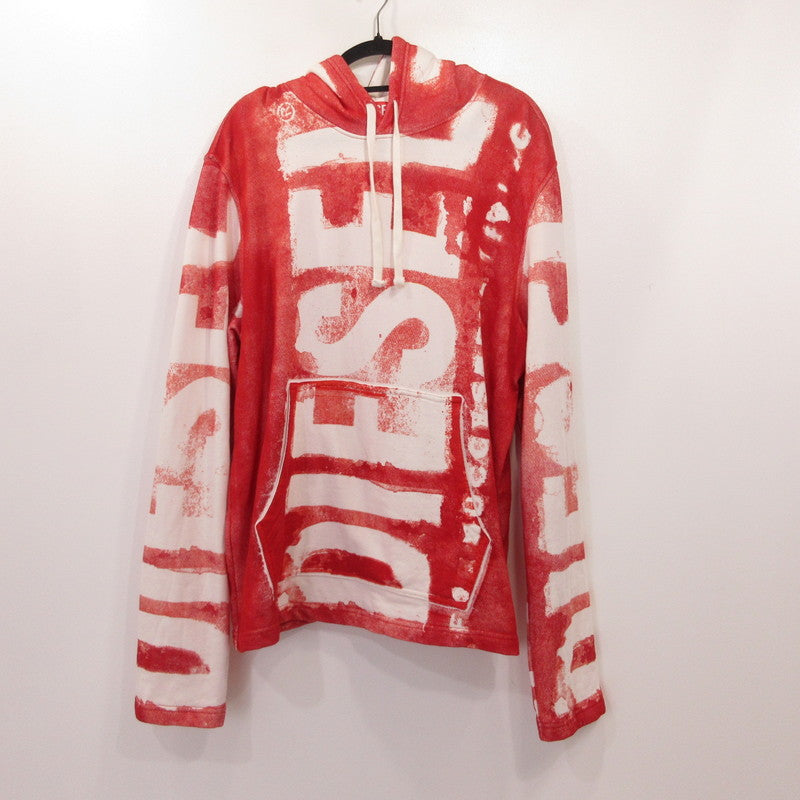 DIESEL | ディーゼル S-GINY-HOOD パーカー A114800NFAV レッド サイズ：XL【姫路東店】