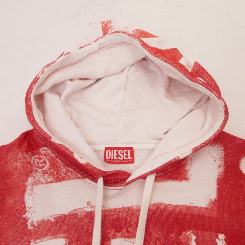 DIESEL | ディーゼル S-GINY-HOOD パーカー A114800NFAV レッド サイズ：XL【姫路東店】