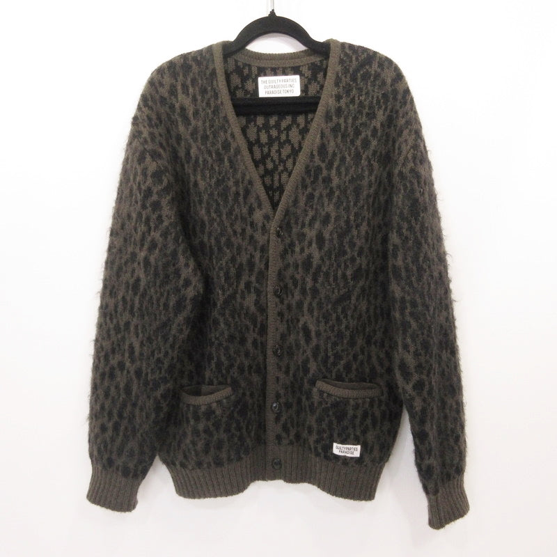 WACKOMARIA | ワコマリア LEOPARD HEAVY MOHAIR KNIT JACQUARD CARDIGAN カーディガン 23FW-WMK-KN15 サイズ：L【姫路東店】