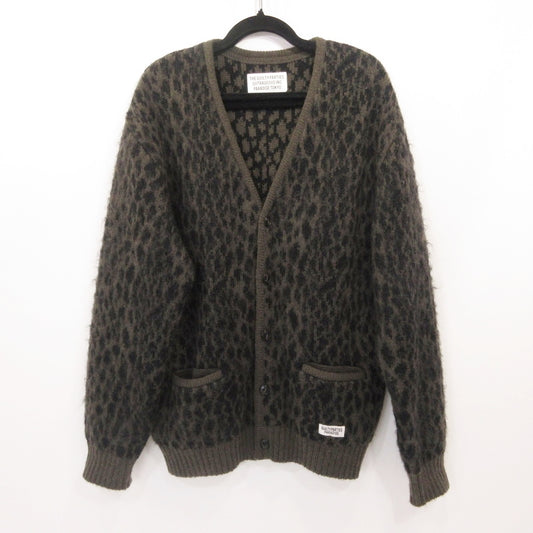 WACKOMARIA | ワコマリア LEOPARD HEAVY MOHAIR KNIT JACQUARD CARDIGAN カーディガン 23FW-WMK-KN15 サイズ：L【姫路東店】