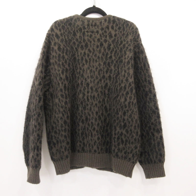 WACKOMARIA | ワコマリア LEOPARD HEAVY MOHAIR KNIT JACQUARD CARDIGAN カーディガン 23FW-WMK-KN15 サイズ：L【姫路東店】