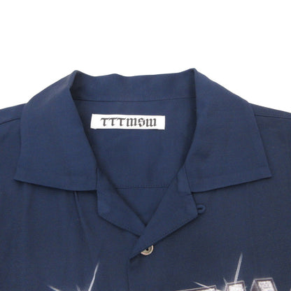 TTT MSW | ティー 半袖シャツ 19SS-SH-001-CDS ×Creative Drug Store ネイビー サイズ：M【姫路東店】