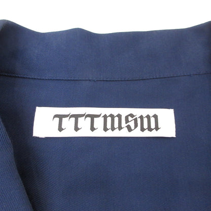TTT MSW | ティー 半袖シャツ 19SS-SH-001-CDS ×Creative Drug Store ネイビー サイズ：M【姫路東店】