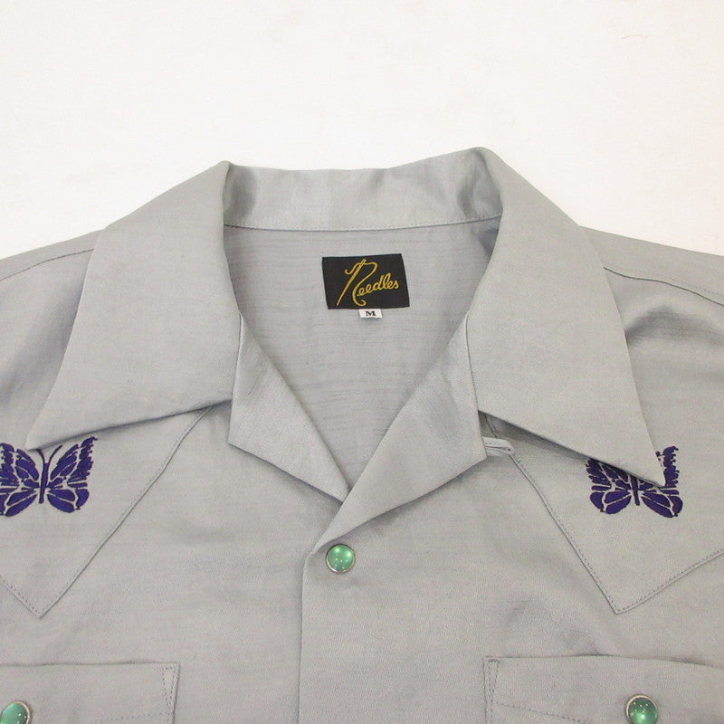 Needles | ニードルス S/S Cowboy One-Up Shirt 半袖シャツ MR254 グレー サイズ：M【姫路東店】