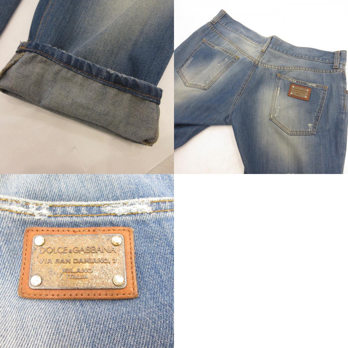 DOLCE & GABBANA | ドルチェアンドガッバーナ デニムパンツ G374TP/G8H34 国内正規品 ブルー サイズ：54【姫路東店】