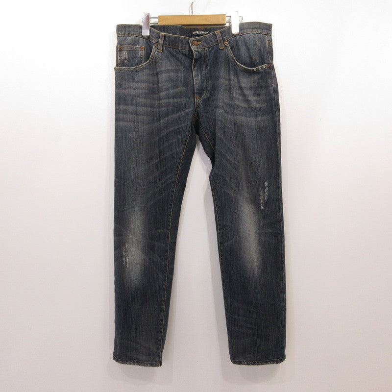 DOLCE & GABBANA | ドルチェアンドガッバーナ デニムパンツ G31SLP/G8K44 国内正規品 ネイビー サイズ：54【姫路東店】