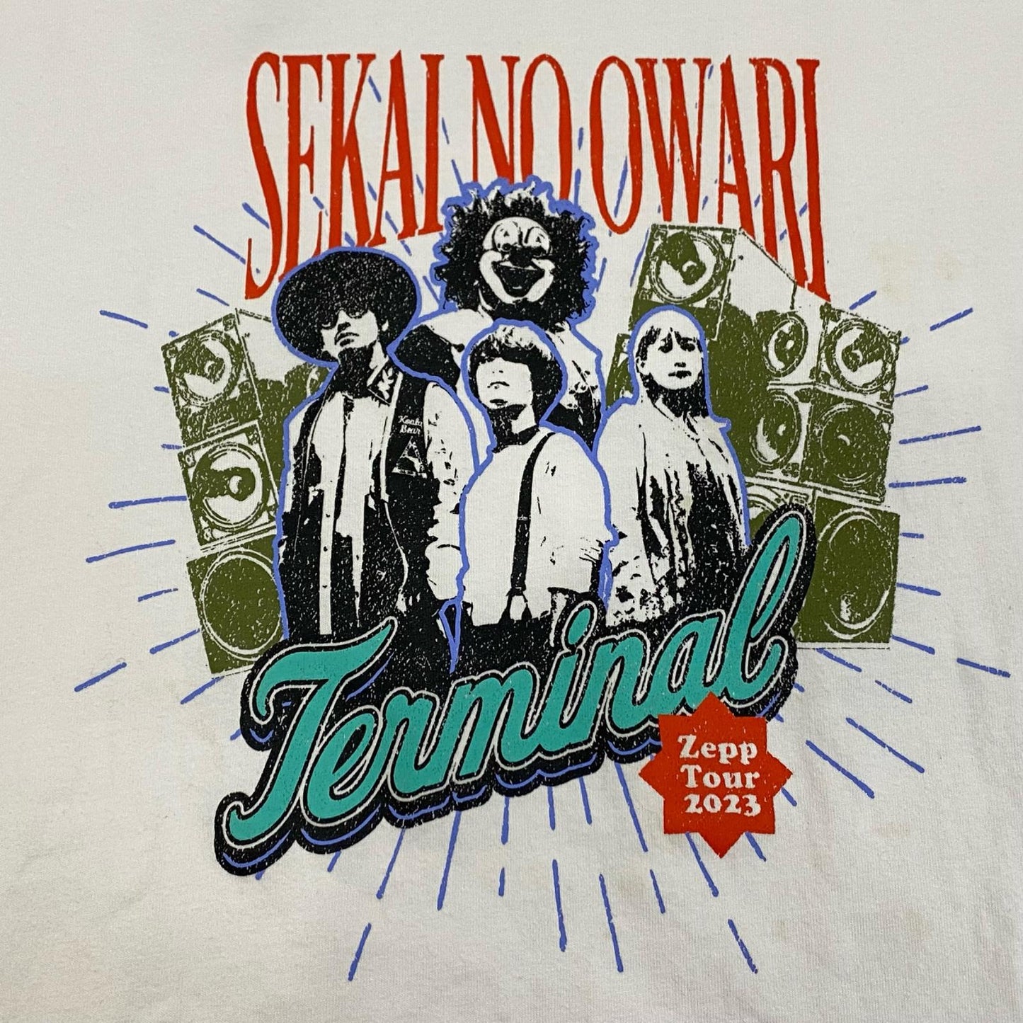 SEKAI NO OWARI 2023 Zeppツアー 半袖Ｔシャツ ホワイト サイズ：XL【姫路東店】