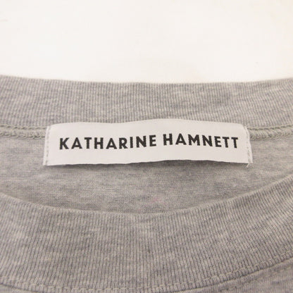 KATHARINE HAMNETT LONDON | キャサリンハムネットロンドン CHOOSE LIFE SLOGAN H/S TEE 半袖Ｔシャツ 24S-KHTMC-01 ×mikomori ｻｲｽﾞ:F グレー【姫路東店】