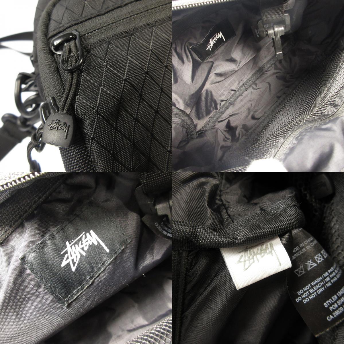 STUSSY | ステューシー DIAMOND RIPSTOP SHOULDER ショルダーバッグ 134208 ブラック【姫路東店】