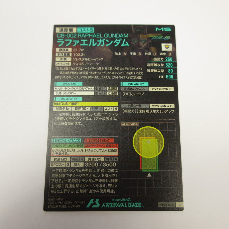 ガンダムアーセナルベース U ラファエルガンダム VE02-032【姫路東店】【代金引換不可・日時指定不可】【ポスト投函】