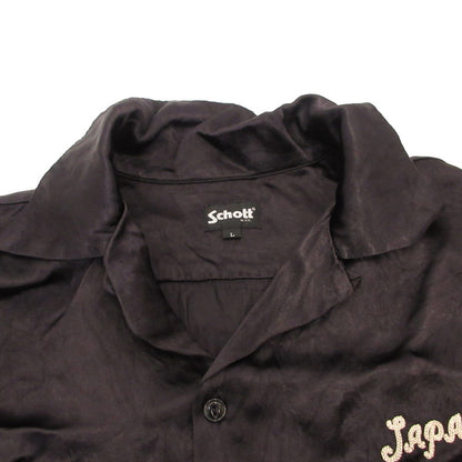 schott | ショット RAYON SUKA ASING S/S SHT 半袖シャツ 782-5123019 ブラック サイズ：L【姫路東店】