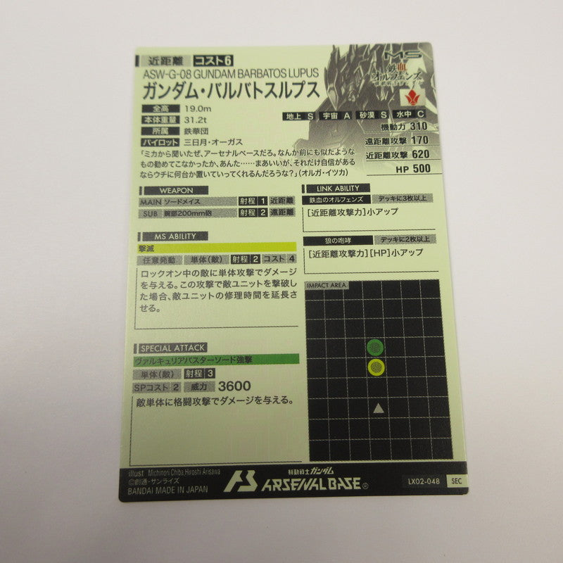 ガンダムアーセナルベース SEC ガンダム・バルバトスルプス(パラレル)【姫路東店】【代金引換不可・日時指定不可】【ポスト投函】