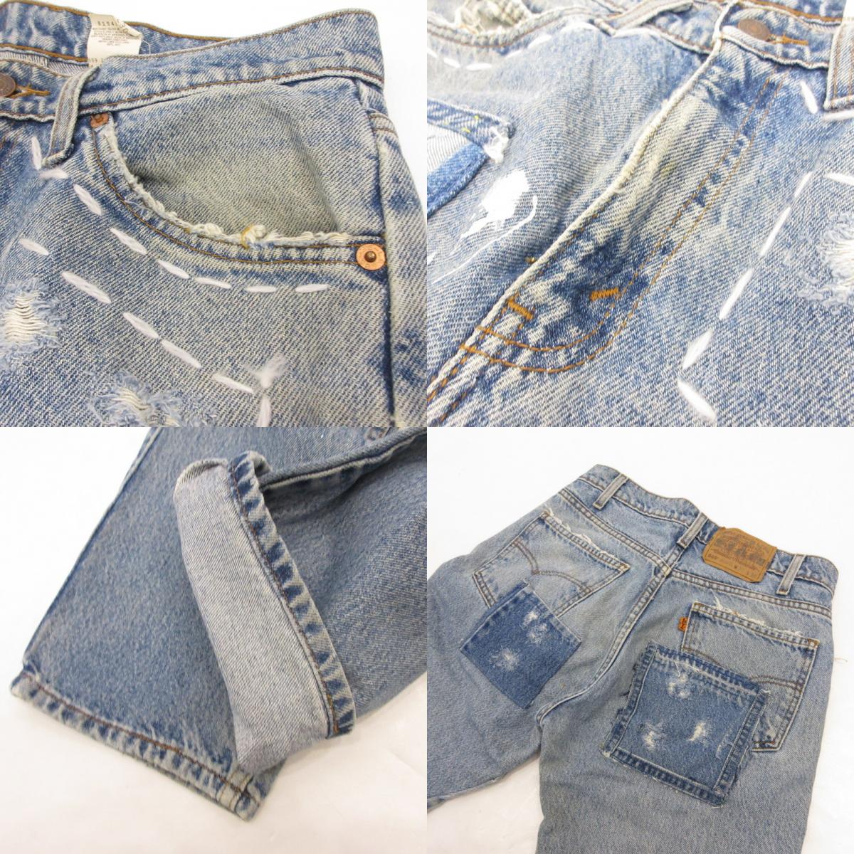 Levi's | リーバイス 505 デニムパンツ リメイク品 90s ライトブルー サイズ：30【姫路東店】