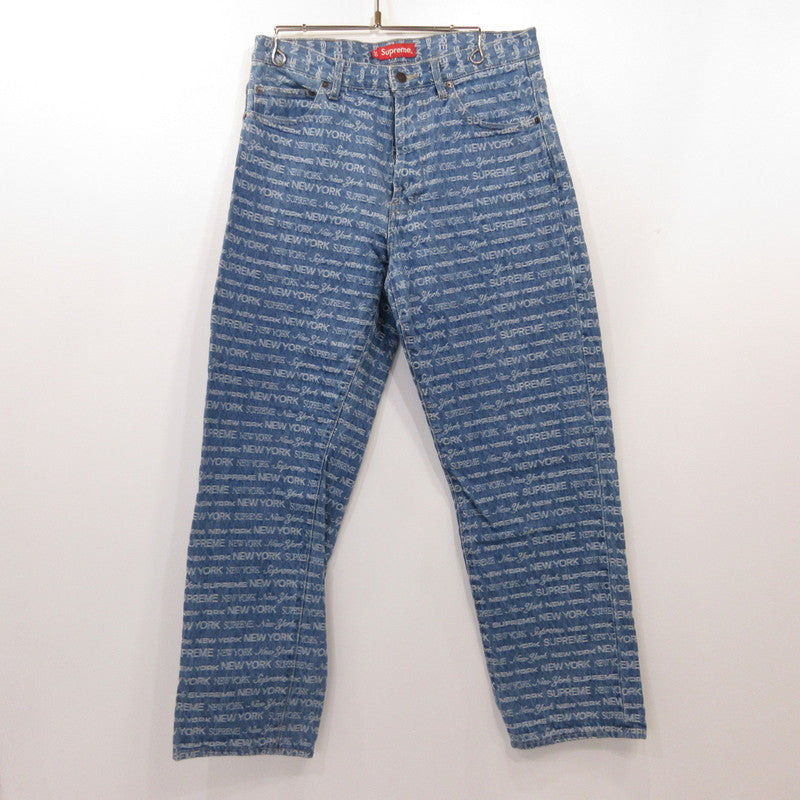 Supreme | シュプリーム Multi Type Jacquard Regular Jean デニムパンツ ライトブルー サイズ：30【姫路東店】